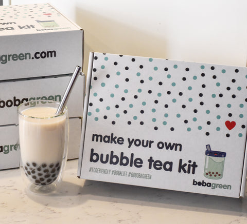 DIY Bubble Tea Kit - Taro & Milk Tea Flavor