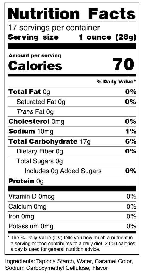 tapioca boba nutrition facts ingredients by bobagreen