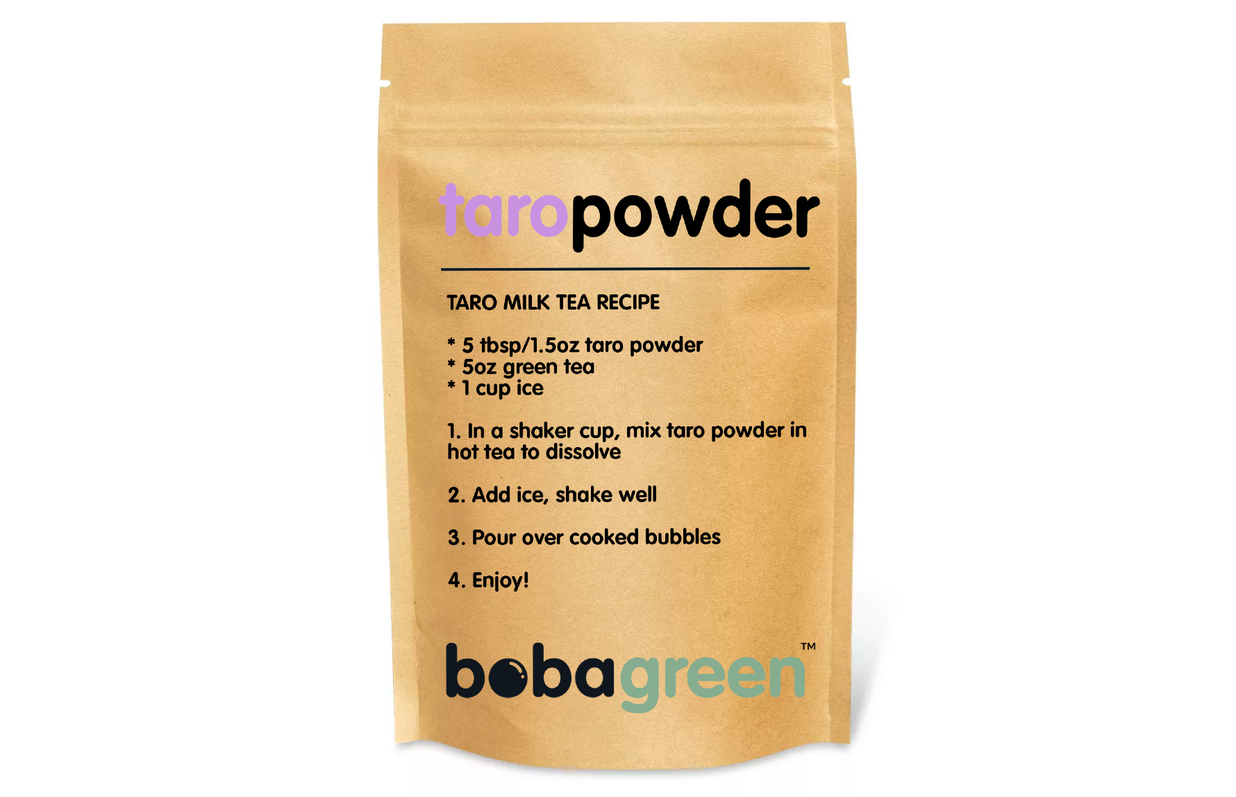 Premium Taro Bubble Tea Powder - Refill – bobagreen